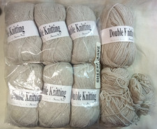 Sheena Anne Double Knitting wool yarn Shade 1217 Beige x 7x50g