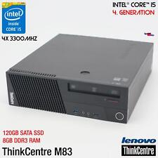 IBM LENOVO THINKCENTRE M83 10AJ I5 Ordinateur PC 120GB SSD 8GB RS-232 WINDOWS 10