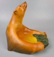 Ipsen Enke Bowl / Dish "POLAR BEAR". Art Nouveau Vintage. Denmark. Ceramic. H 7"