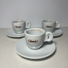 Set Of 3 1919 Bristot Espresso Coffee Cups And Saucers | 6cm Cup Diameter