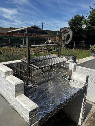 Built charcoal grill - charcoal,