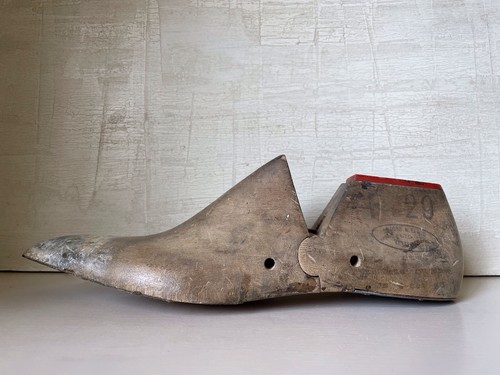 Vintage wooden shoe - wooden, mobbs