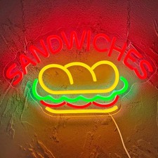 Sandwich neon signs led - sandwich,