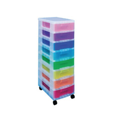 Really Useful Storage Tower 8 x 7 Litre Multicoloured Rainbow Drawers Free 24h