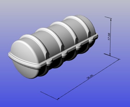 Model boat fitting liferaft - fitting,