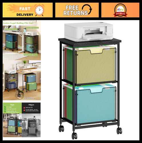 Rolling file cart with - file,