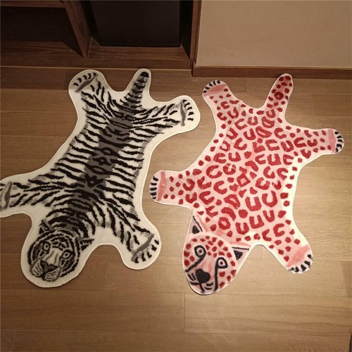Soft animal print rug - animal, leopard