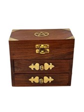 Vintage Chest of Drawers Wooden  Cabinet Desktop Storage Box Organiser Unit UK