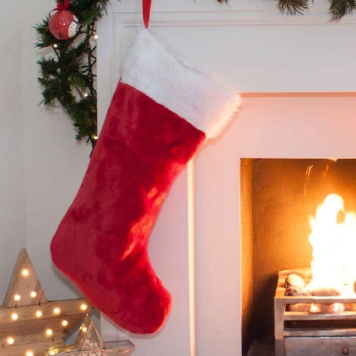 Jumbo christmas stocking red - jumbo,