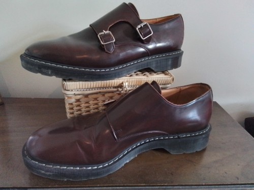 Solovair monk burgundy shoes - solovair,