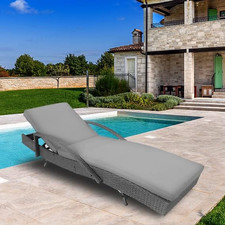 Outdoor Rattan Sun Lounger