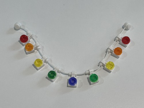 Lego white string lights - white,