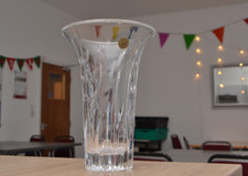 Cristal d’Arques Vase 24cm - Stunning - 24% Lead Crystal Clear ~ FREEPOST UK✅
