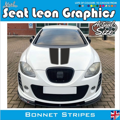 Seat leon bonnet stripes - seat,