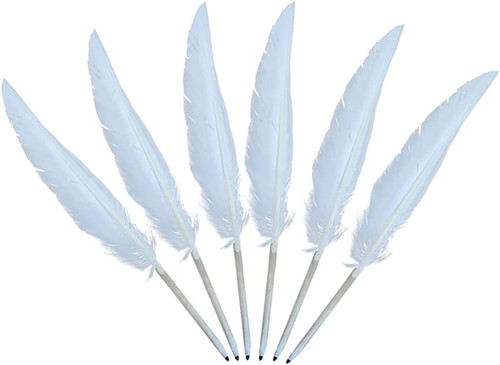 Pcs white feather - white, quill