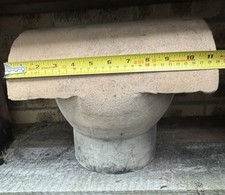 Chimney pot Rain cowl Anti Downdraught Clay to fit Inside 7.25” 185mmMin Opening