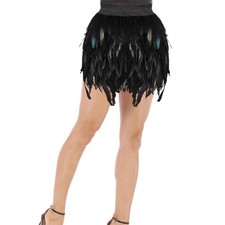 Women Feather Short Skirt