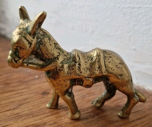 Vintage small cast - , brass