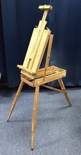 Creative Mark Cezanne Half Box French Easel - Oiled Elm Wood MISSING DRAWER Used