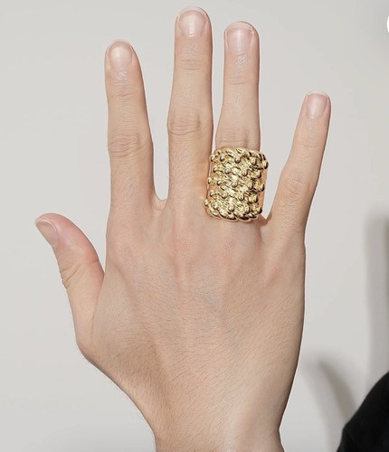 Gold xxxl keeper ring heavy - gold,