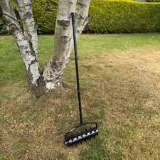 Rolling Garden Lawn Aerator Heavy Duty Metal Tool - Can Be Sand Filled