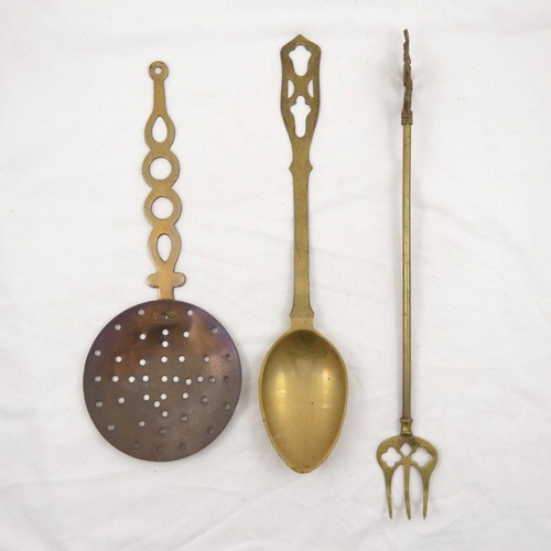 Brass kitchen utensils mixed - utensils,