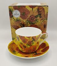 Large Breakfast Cup & Saucer Heritage Fine Bone China "Sunflower"