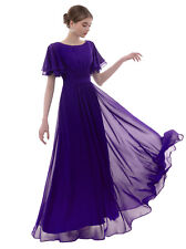 UK Women Long Gown Chiffon