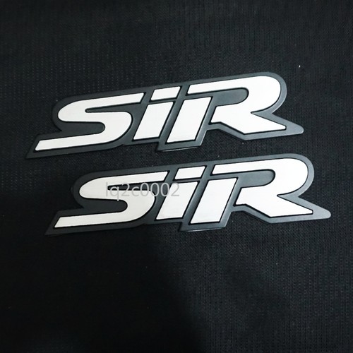 White matte black sir - 2x,