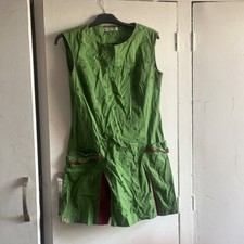 Women’s Green Pink Skunk Funk Zuberoa Dress 32” chest roughly size uk 8