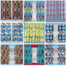 BOYS BEDROOM CHARACTER CURTAINS MARVEL,STAR WARS, PAW PATROL + MORE IN 54" & 72"