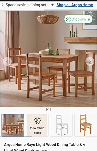 New argos home raye solid - home, wood