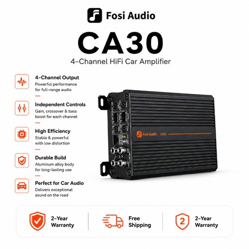 Fosi audio ca30 channel car - audio,