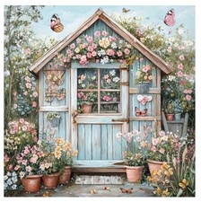 GARDEN SHED PRINTED 14 COUNT