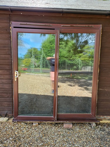 Upvc patio sliding - patio, brown