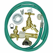 DELUXE BRASS OUTDOOR TAP KIT EXTERNAL GARDEN TAP & FITTINGS SET DIY SELF CUTTING
