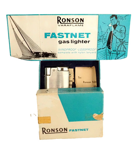 Vintage boxed ronson fastnet - boxed,