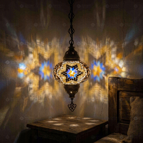 Blue star turkish mosaic - blue,