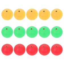  15 Pcs Loaded Waggler Floats Fishing Floating Foam Balls Netting