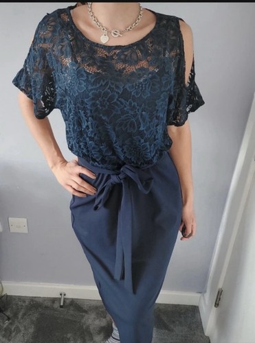 Lipsy navy bodycon midi - lipsy,