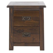 Dark Wood Bedside Cabinet