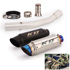 Exhaust Pipe Black Muffler Mid