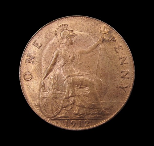 George 1912 bronze penny - 1912,