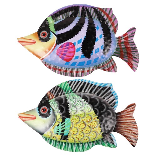2pcs garden yard fish hanging - garden,