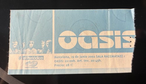 Oasis ticket stub - oasis,
