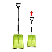 Telescopic Snow Shovel Large Extendable Handle Aluminium Scoop Spade 85-109.5cm