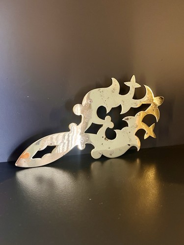 Antique solid brass flat - antique,