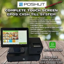 Complete Touch Screen POS Epos Cash Till System - No Monthly Fees