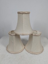 3x Vintage Style Cream Faux