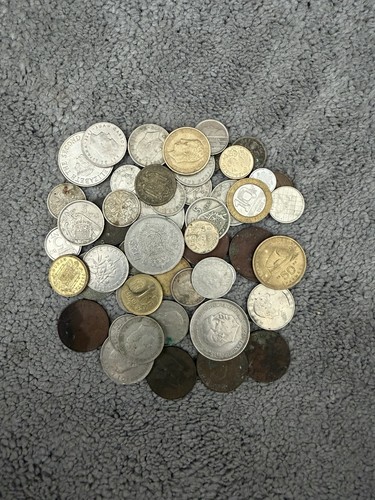 Old foreign coins job - old,